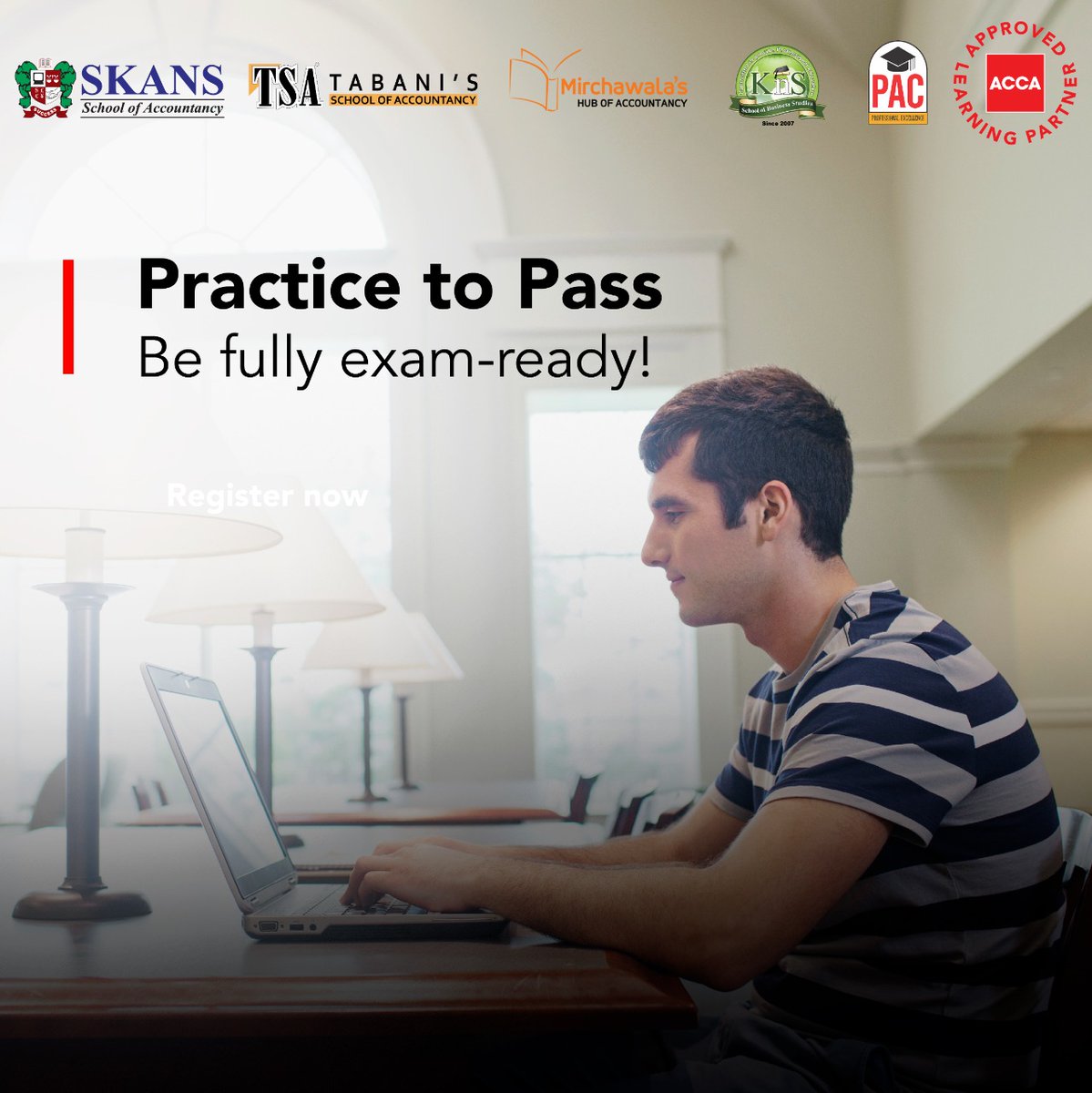 ACCA_PK's tweet photo. Practice for your ACCA Exam(s) more effectively by joining ACCA's webinars "Practice to Pass".
Visit our website now for further details.
https://t.co/H0AG9EPJiS"
#ACCA #ACCAPK #ThinkAhead #Exams #PracticeToPass https://t.co/fOvGhbHAr7