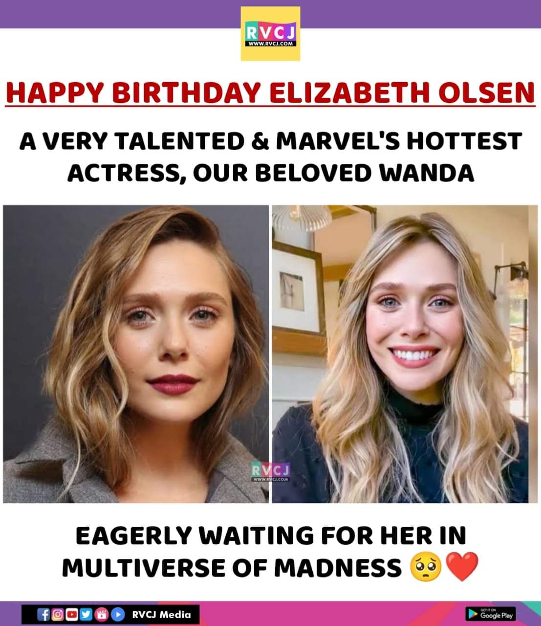 Happy Birthday Elizabeth Olsen!      