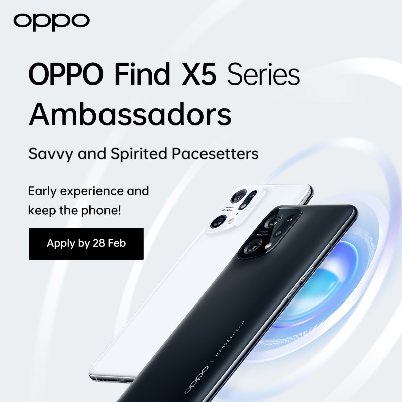 oppo's tweet photo. 🟢 Eager for an early trial of the #OPPOFindX5Series? 
🟢 Curious about the latest OPPO devices? 
🟢 Passionate about technology? 
📣 We're looking for 20 OPPO Product Ambassadors (yes, you can get the phone and other awesome benefits) 
👇 It's your time!