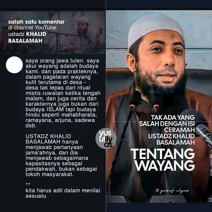 sultan3abdillah's tweet photo. Ibarat ada orang Hindu (yang menuhankan sapi) berkata ke jamaahnya, "Rendang sapi itu ga boleh dimakan dan harus dijauhi, karena ia adalah tuhan"

Trus ada yang ngomong, "Wah, dia ga cinta Indonesia"

Situ ga bisa toleransi kah? Semoga Allah menjaga ustadz #khalidbasalamah https://t.co/JHXnpsuimF