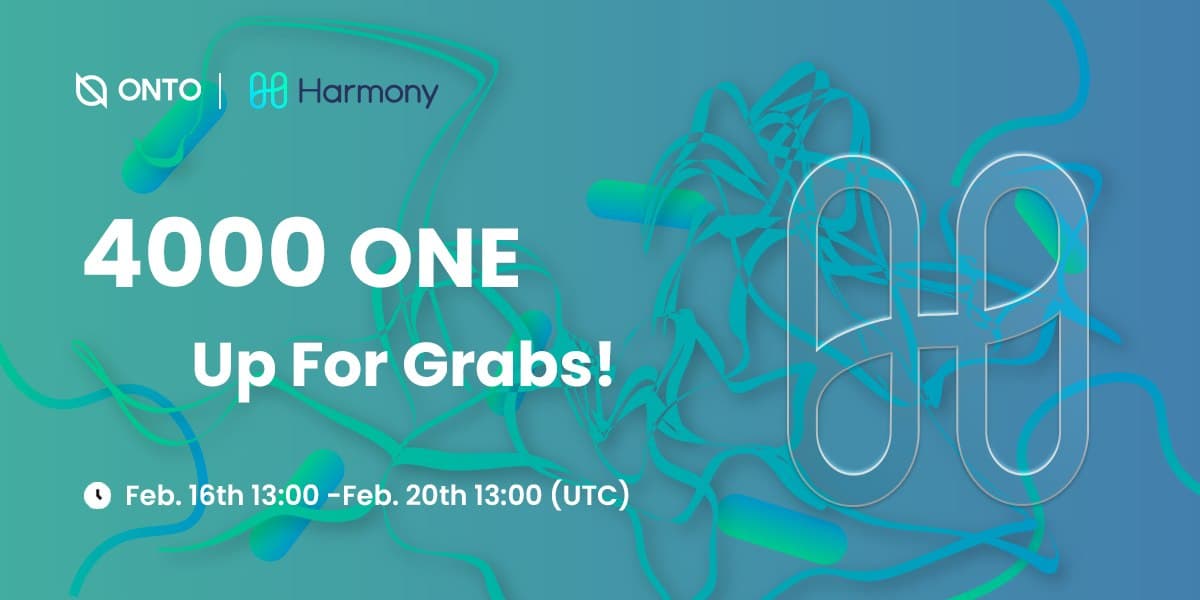 ONTO Wallet - Web3 Gateway (@ontowallet) on Twitter photo #ONTO is excited to host a #giveaway with our ecosystem partner <a href="/harmonyprotocol/">Harmony π</a>! π
π° A total of 4,000 $ONE up for grabs!
π
Event runs until Feb 20, 13:00 UTC
Complete all tasks in Gleam to share the REWARDS! π€
Get started now π
gleam.io/D6NAf/onto-parβ¦ #ONTO is excited to host a #giveaway with our ecosystem partner <a href="/harmonyprotocol/">Harmony π</a>! π
π° A total of 4,000 $ONE up for grabs!
π
Event runs until Feb 20, 13:00 UTC
Complete all tasks in Gleam to share the REWARDS! π€
Get started now π
gleam.io/D6NAf/onto-parβ¦