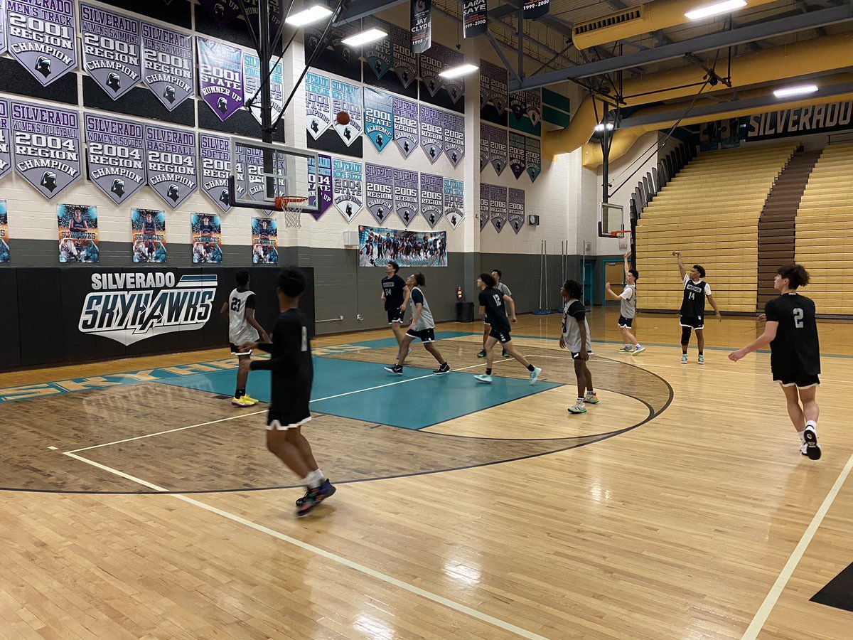 SilveradoBasketball (@silveradohoops) on Twitter photo Great State Playoffs Elite 8️⃣ Practice today‼️
Tomorrow <a href="/SilveradoHoops/">SilveradoBasketball</a> will play for the opportunity to make their First State Playoffs Final 4️⃣ in School History‼️
#HawksRising🦅🏀⬆️📈 Great State Playoffs Elite 8️⃣ Practice today‼️
Tomorrow <a href="/SilveradoHoops/">SilveradoBasketball</a> will play for the opportunity to make their First State Playoffs Final 4️⃣ in School History‼️
#HawksRising🦅🏀⬆️📈