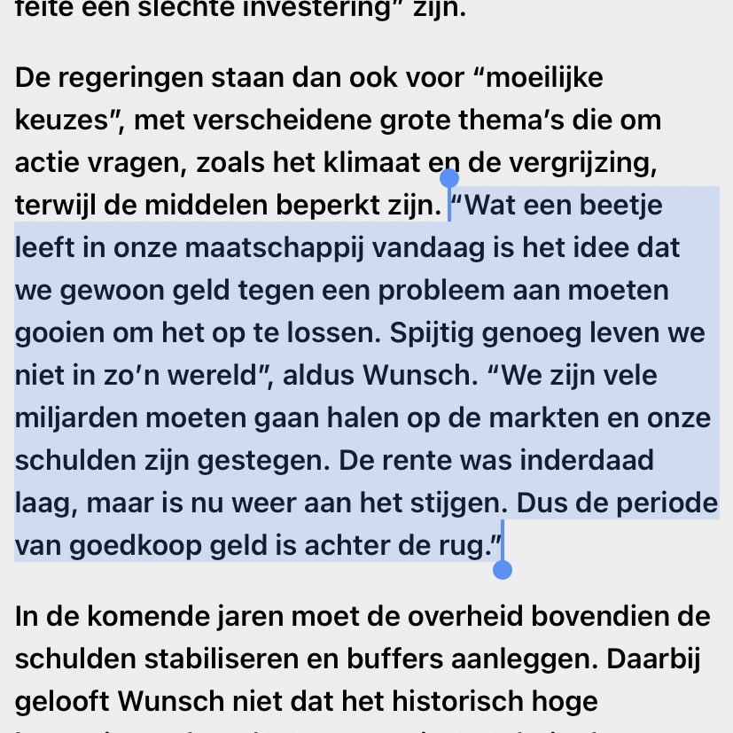 Klinkt als muziek in de oren! 

👉 Pierre Wunsch (<a href="/NBB_BNB_NL/">Nationale Bank van België</a>) in <a href="/Nieuwsblad_be/">Nieuwsblad.be</a>: m.nieuwsblad.be/cnt/dmf2022021…