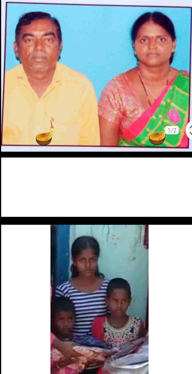 KudukalaT's tweet photo. @KTRTRS సర్,  జైన గ్రామం, ధర్మపురి మండలం కి Jgl చెందిన సుంకు శారదా గత ఏడాది, 
7/2/22 న సుంకు సత్తన్న  ఆనారోగ్యం తో చనిపోయారు.దీనితో వీరి ముగ్గురు ఆడ పిల్లల అనాథలై,వారి పరిస్థితి దయనీయంగా ఉంది, కాబట్టి ప్రభుత్వం తరపున ఈ అనాధలుగా మారిన ఆడపిల్లలను ఆదుకోగలరని మనవి.
Cell no:8977989897 https://t.co/7aygbXqXIU