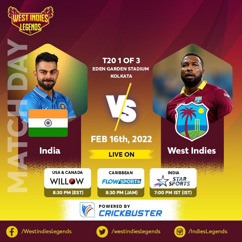 Another Blockbuster show loading 🎬 
#meninmaroon #crickbuster #indvwi #westindieslegends