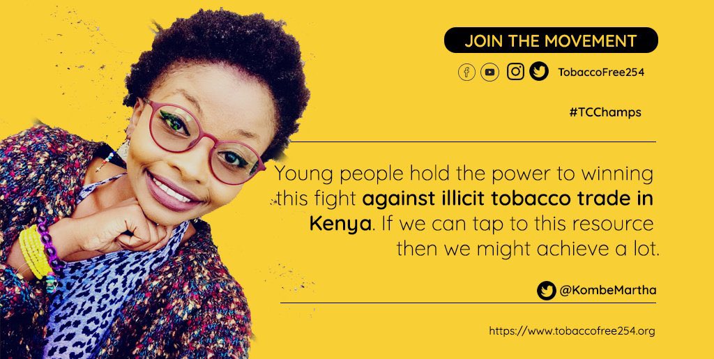 TobaccoFree254's tweet photo. #TCChamp! We celebrate you @KombeMartha. Congratulations and keep up the good work 👏🏿👏🏿👏🏿
@TC_Champions https://t.co/z7CX3cFDzM