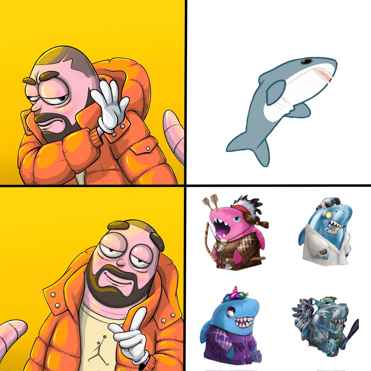 It’s not just an NFT Shark, it’s a whole bunch of club privileges!
#sharkracememe  <a href="/sharkraceclub/">Sharkrace club</a>