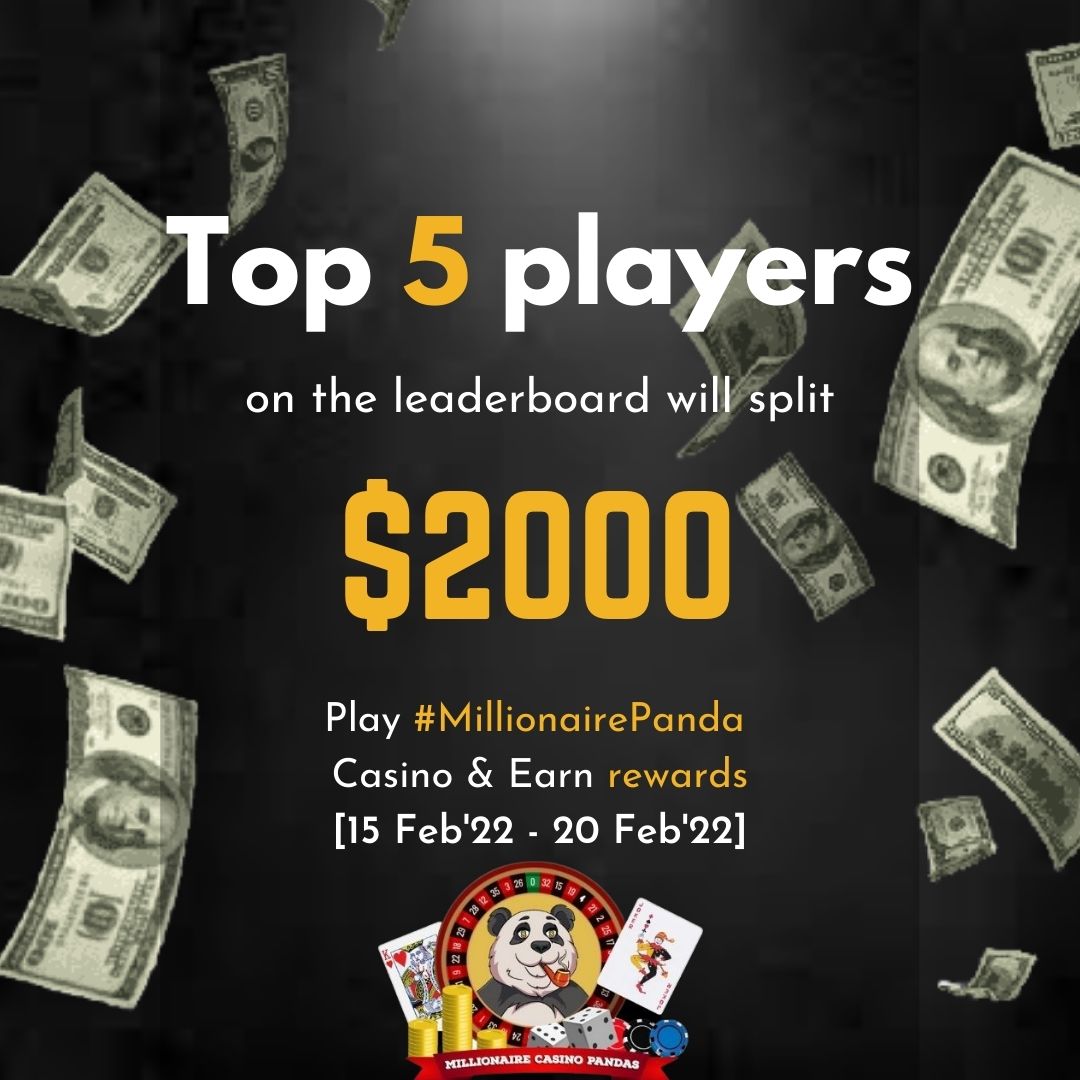 casino_pandas's tweet photo. $2,000 for grab.💰

We are back again with our competition. Get rewarded for gambling in our casino.😍

Do check out the new UI and Dashboard features:

Games: https://t.co/CKtNsyAW7D
Dashboard: https://t.co/Rgwft43mfk

#SolanaNFTs #NFTs #games #Rewards #Giveaways https://t.co/HeRNdEGsD6