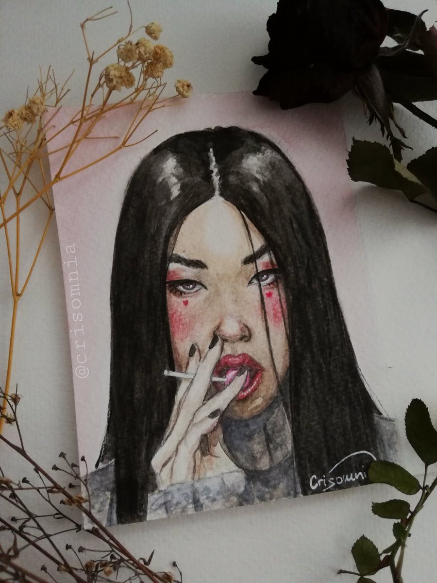 crisomnia's tweet photo. Who likes lolipops? 🙋🏻‍♀️
#watercolor #portrait #art #artist https://t.co/EvvoGjUDgN