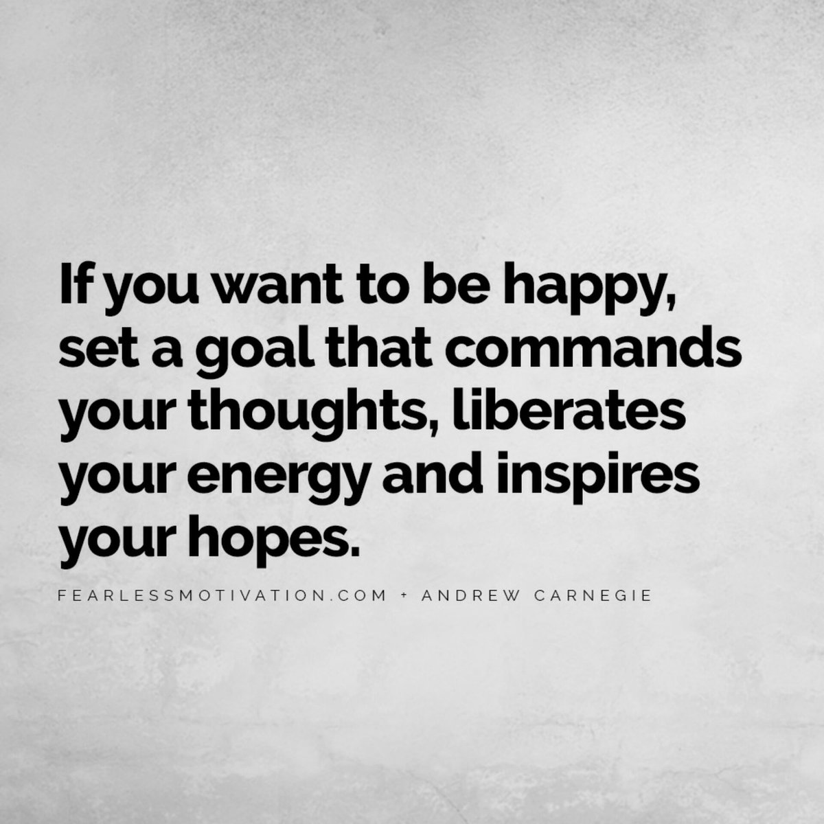 NozibeloMpofu's tweet photo. "If you want to be happy, set a goal that commands your thoughts, liberates your energy and inspires your hopes." -Andrew Carnegie
@Fearless Motivation
#goal
#purposedriven
#balanceispossible
#findingbalancewithnozi
#yourbalanceguru https://t.co/0JOQpLQz6D