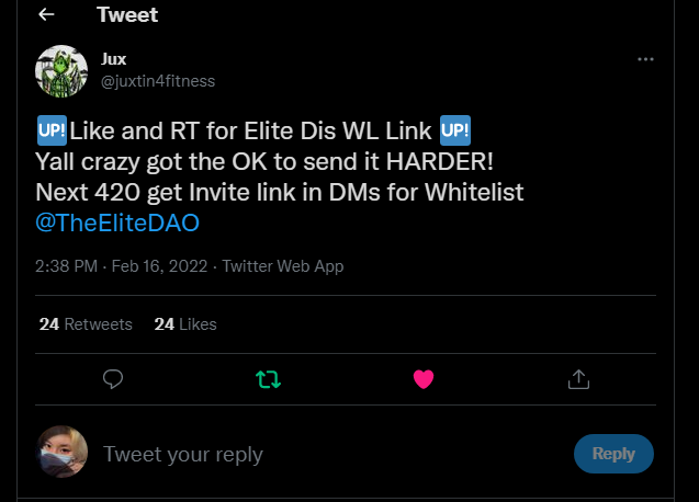 _nfteezy's tweet photo. @juxtin4fitness @TheEliteDAO plz https://t.co/6V0PYNkHOQ