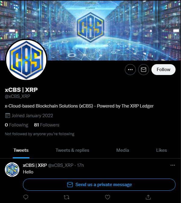 xCBS | XRPL (@xcbs_xrpl) on Twitter photo 📢WARNING‼️
There is a fake of xCBS as following:
x.com/xcbs_xrp
Please don't do what they tell you!
We are <a href="/xCBS_XRPL/">xCBS | XRPL</a>.
Big Thanks! 📢WARNING‼️
There is a fake of xCBS as following:
x.com/xcbs_xrp
Please don't do what they tell you!
We are <a href="/xCBS_XRPL/">xCBS | XRPL</a>.
Big Thanks!