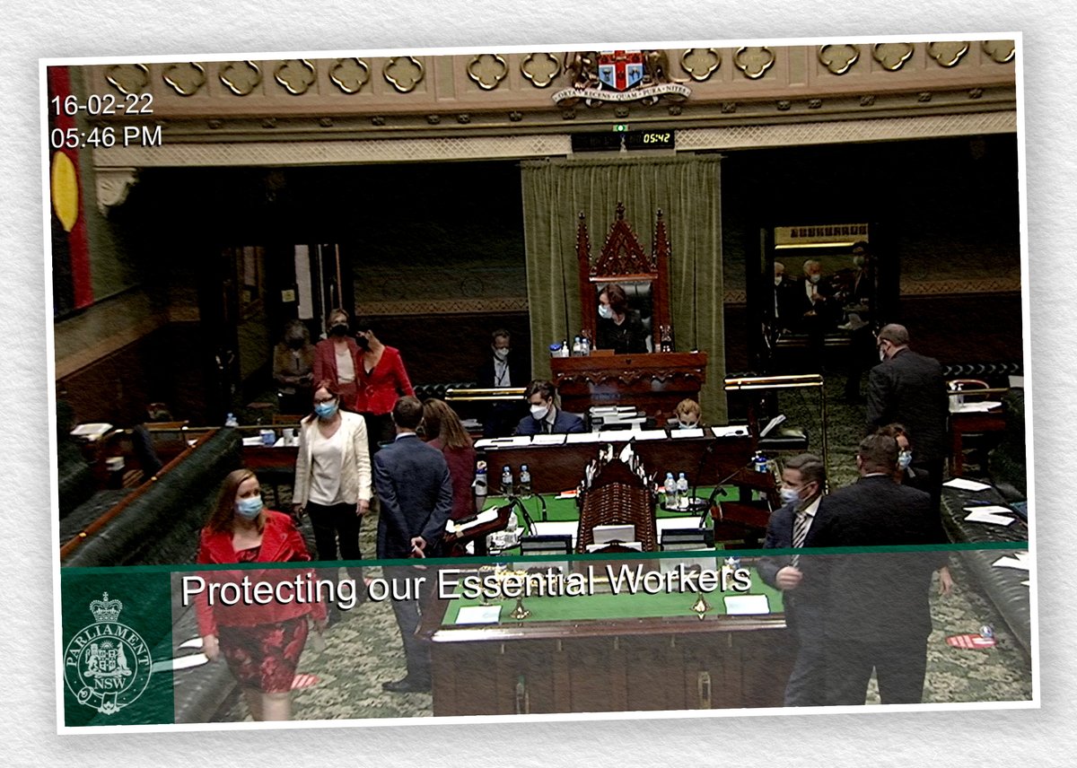ChrisMinnsMP's tweet photo. BREAKING: The NSW Government just voted to strip workers compensation from those who catch the virus in the workplace. https://t.co/Gm3JMcabbm