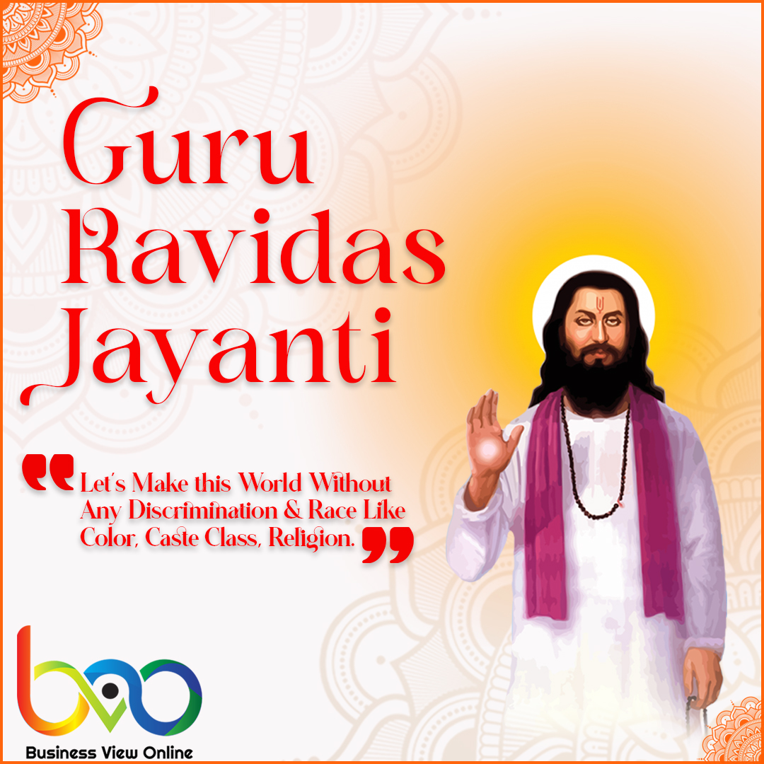 bvopvtltd's tweet photo. Guru Ravidas Jayanti !!
- Let's Make this World Without Any Discrimination &amp; Race Like Color, Caste Class, Religion.
Business View Online 
Contact Us: -
📲 1800-889-4430 
🌐 https://t.co/w1PncbGkaC

#businessviewonline #businessviewonlinepvtltd #GuruRavidas #GuruRavidasJayanti https://t.co/ac6y7Td9Bi
