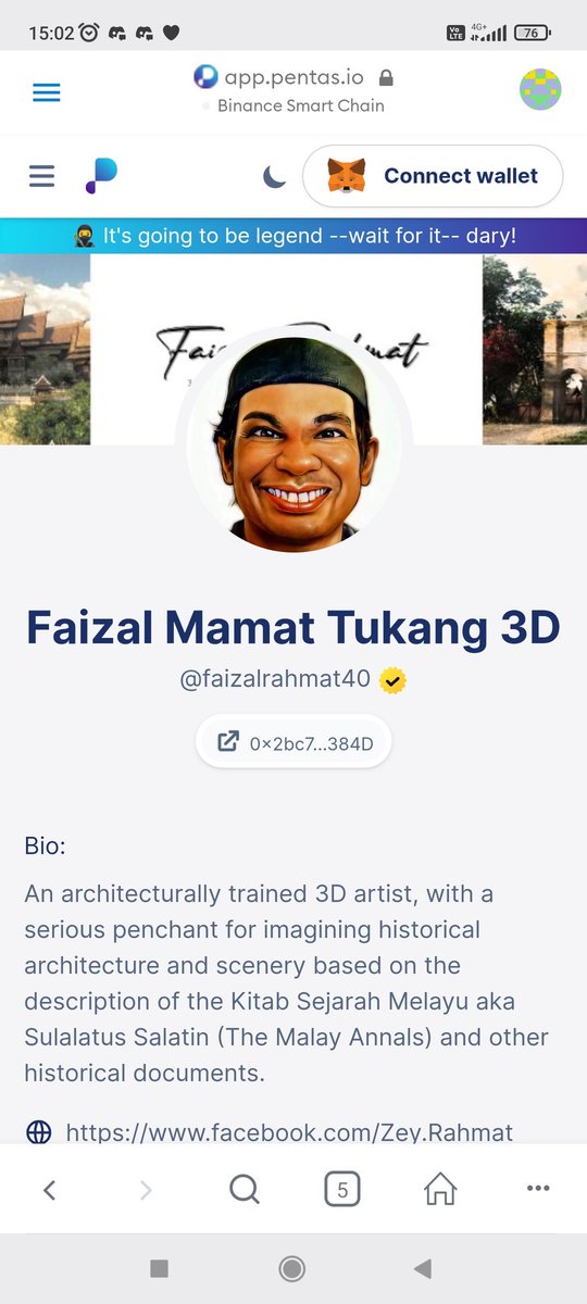 TunNFT's tweet photo. Congratulations abe @FaizalMamat4 ...wohooooo... Verified sudeh... https://t.co/30kciCLXop