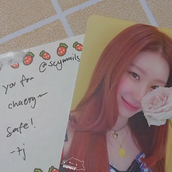 scymails's tweet photo. 🌟 #mailforscy, #fromkdym 

    thank u sm for packing chaeryeong safe, @kdymails !  until our next transaction >,< sorry for vv late feedback ^___^ https://t.co/aPukyy4dEY