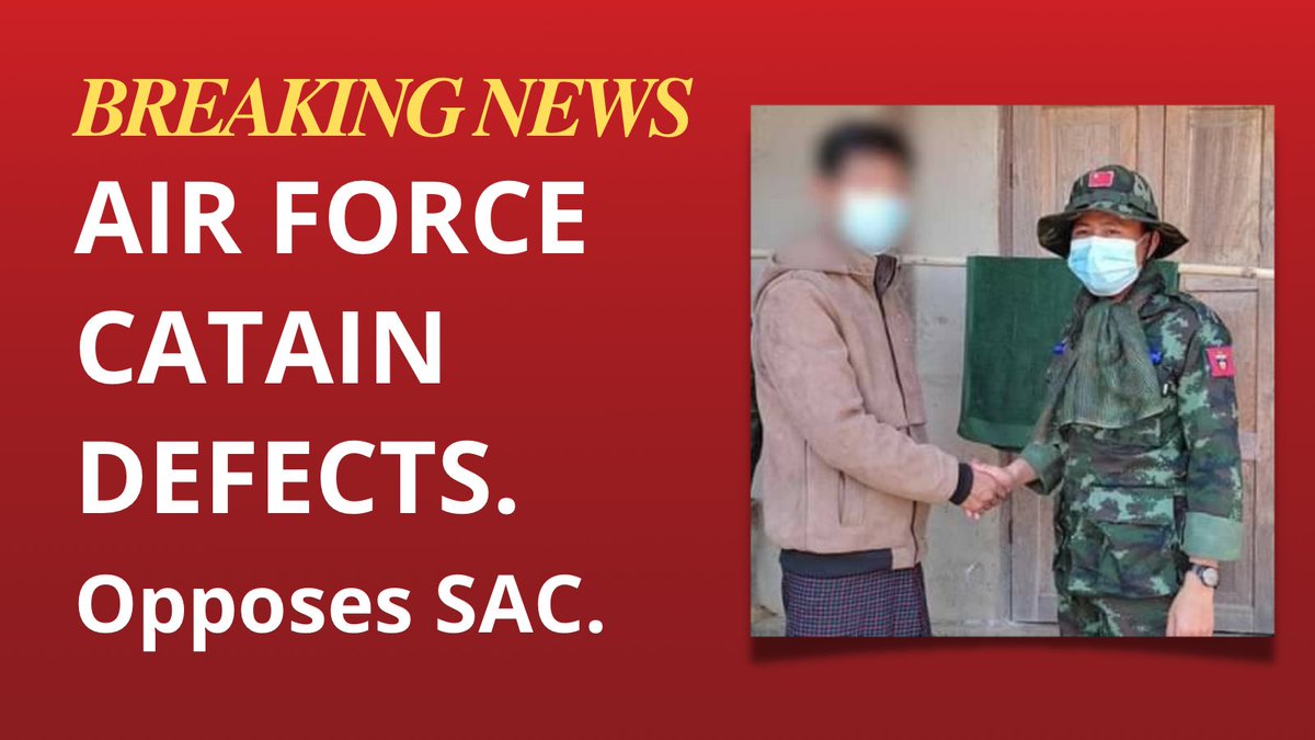 peoplesgoal2022's tweet photo. 🚨 DEFECTIONS ALERT🚨A senior Captain (Air Force) from Naypyidaw Air Force Base has defected on Feb 16th after connecting with Battalion 1 of Demoso PDF. The Captain used to be a fighter pilot, but now opposes SAC’s barbarity. Original reporting by DVB. #WhatsHappeningInMyanmar https://t.co/ANkmQPQw0X