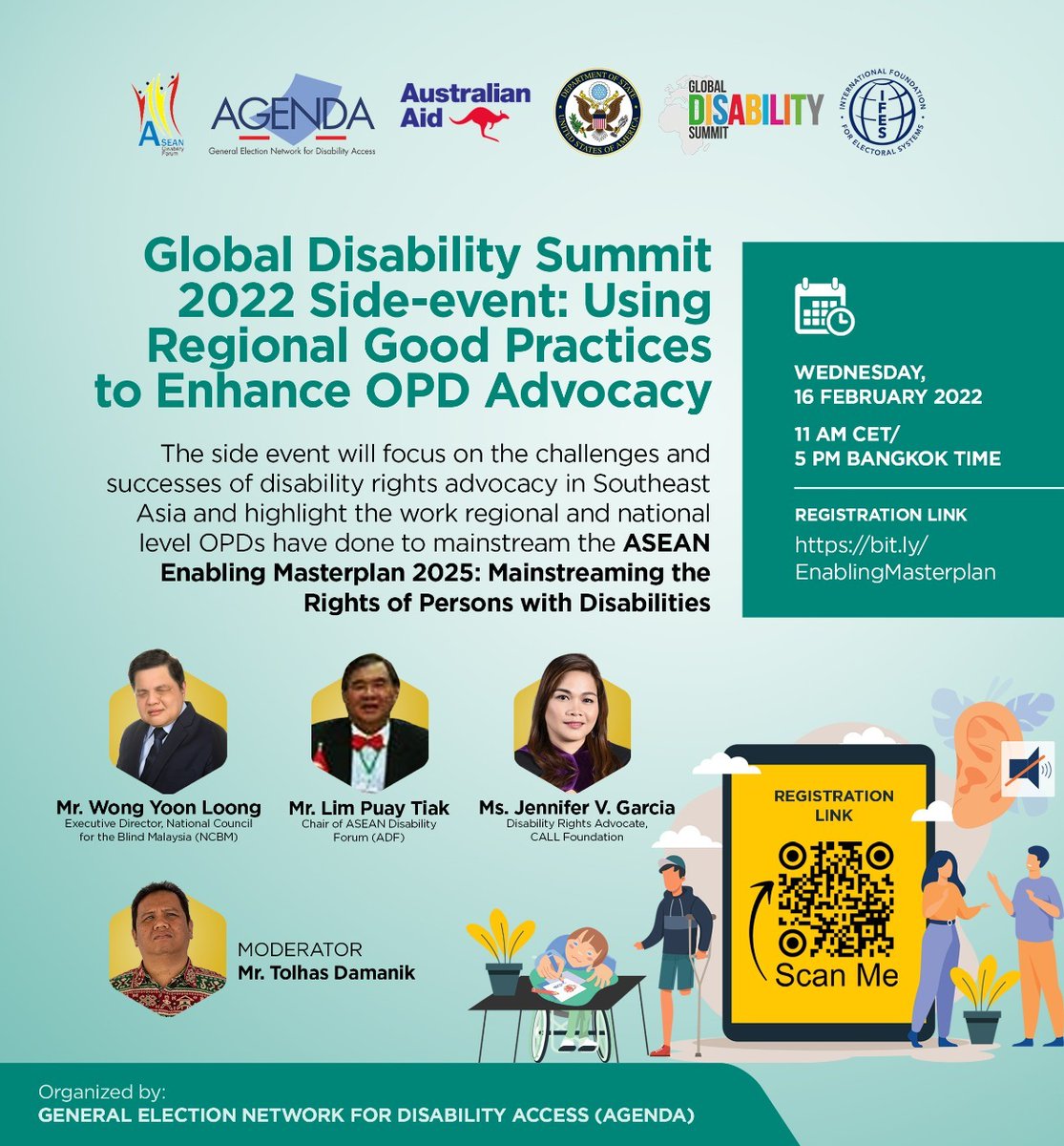 AusAmbASEAN's tweet photo. 🇦🇺 is working w/ #ASEAN to advance the rights of persons w/ disabilities via the ASEAN #EnablingMasterplan. Productive discussion today during #GDS2022, at an event hosted by our #DisabilityRights in ASEAN project, on how the Masterplan is working to shape a more inclusive region https://t.co/SrWJwTReuM
