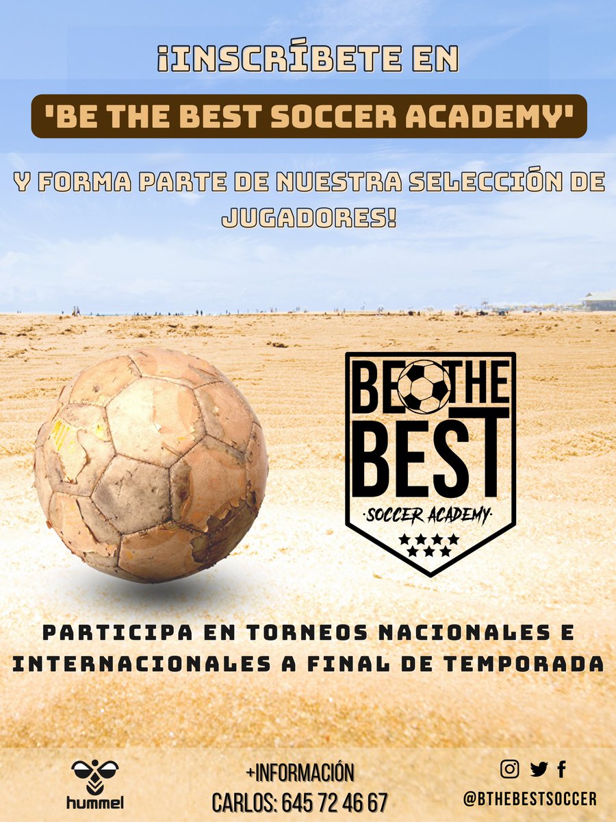 ⚫️⚽️ ¡Seguimos creciendo domingo a domingo en <a href="/bthebestsoccer/">BE THE BEST SOCCER</a>!

⚠️📝No te quedes con las ganas y ven a probar con nosotros

 🗣️🌟 La mejor de las formaciones en <a href="/bthebestsoccer/">BE THE BEST SOCCER</a> en Moratalaz

🖱️📲 Toda la información <a href="/bthebestsoccer/">BE THE BEST SOCCER</a> <a href="/futbolinevents/">Futbol In Events</a> 

futbolinevents.com/es/be-the-best…