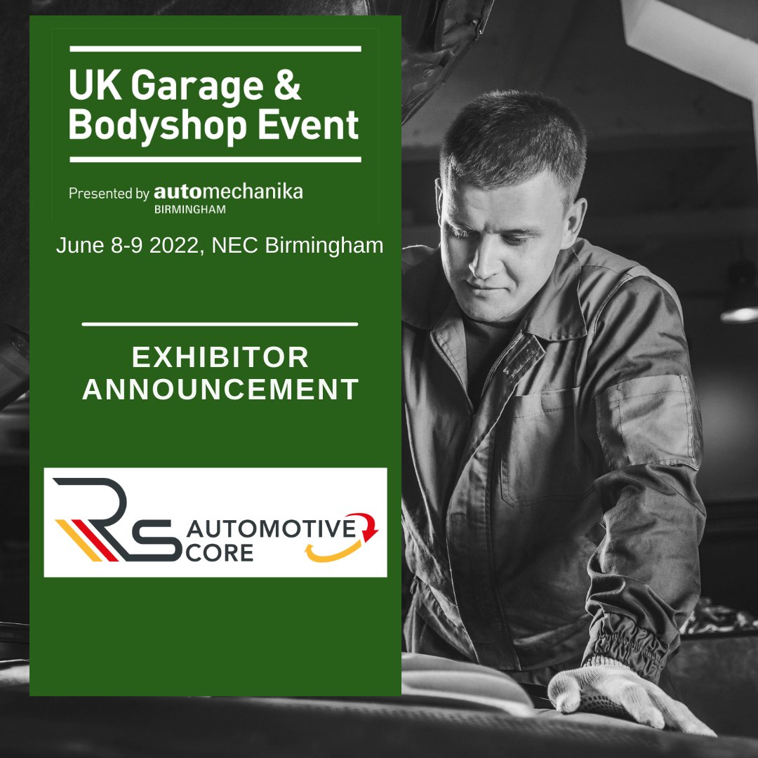 automechanikaUK's tweet image. Exhibitor Announcement!
We're pleased to welcome @rs_core to exhibit at the UK Garage &amp;amp; Bodyshop Event 2022, at the #NECBirmingham

If you're interested in joining them, you can find more information here: ow.ly/jTPv50HWm4V

#UKGBE2022 #AutomotiveAftermarket