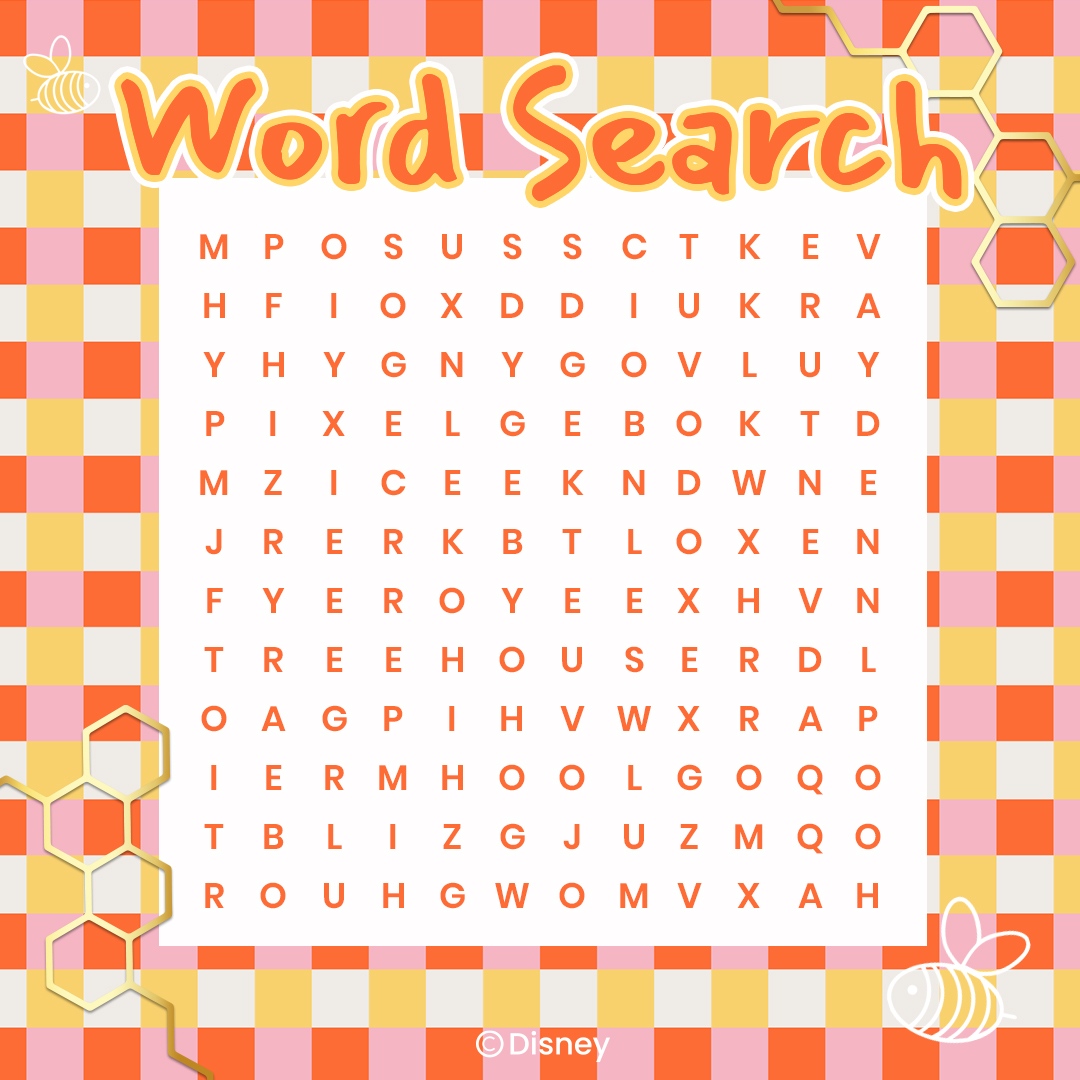 Your chance to WIN!! ✨ #WinnieThePooh word search 🍯 Which word did you find first darlings? ⁠🐻
⁠
Comment, like, RT and we'll pick 5 LUCKY WINNERS to win a Winnie the Pooh sweet treat 🐝⁠ GO GO GO! 💛
⁠
#DisneyGiveaway #PoohBear