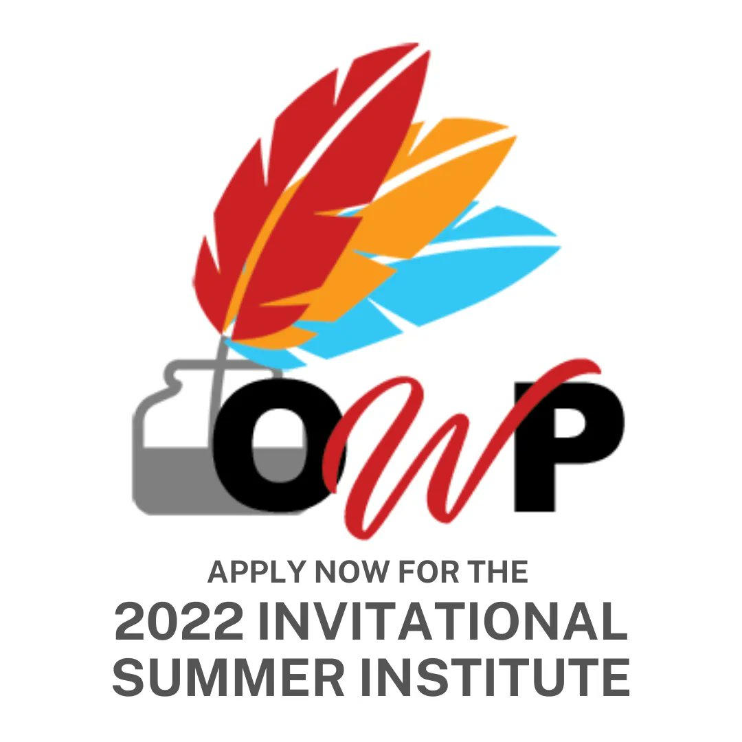 OKWP_OU's tweet photo. Two more days until your 2022 Oklahoma Writing Project Invitational Summer Institute application is due! We can't wait to meet you -- just fill out the form. https://t.co/OSVUBnuh4O https://t.co/i4WA5iRU1o