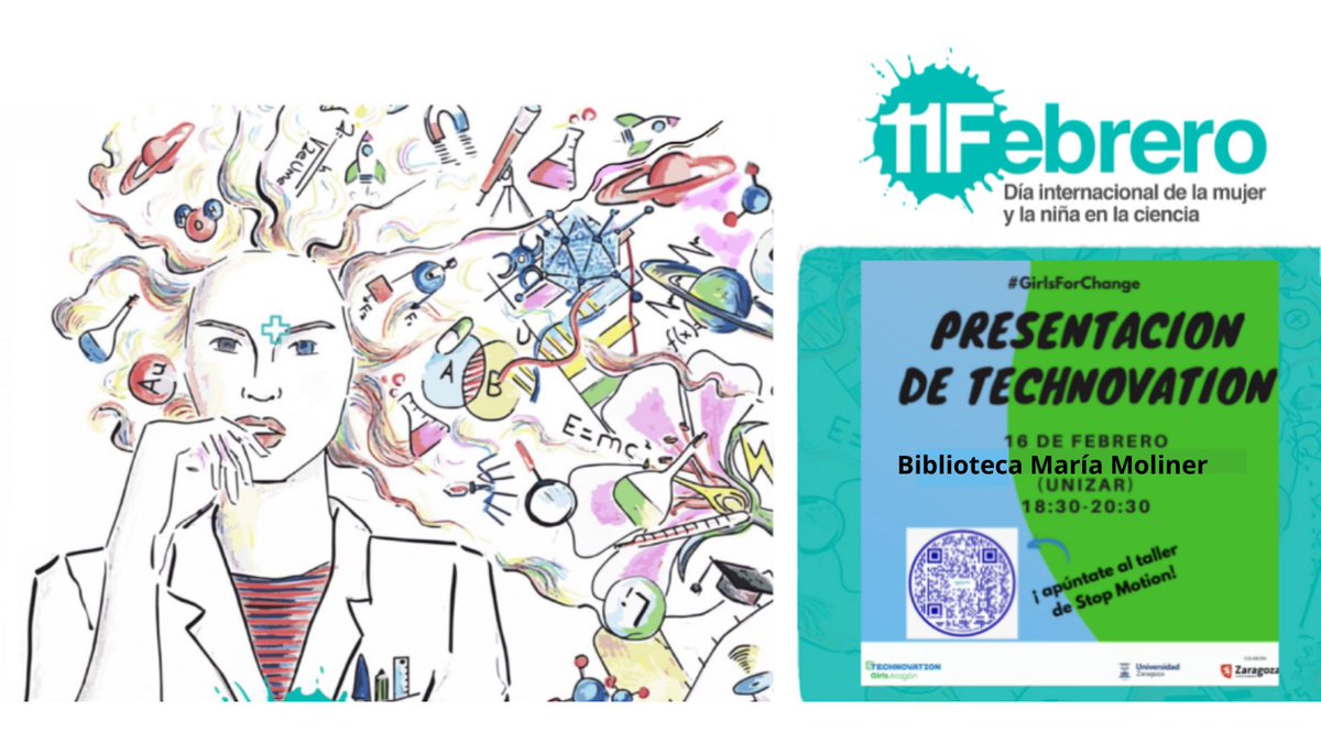 #11F
📆Hoy🕡18:30h.📌Biblio. Mª Moliner (Unizar)
El Serv. Mujer e Igualdad de <a href="/zaragoza_es/">AyuntamientoZaragoza</a> en colaboración con <a href="/unizar/">Universidad Zaragoza</a> y <a href="/TechnovAragon/">@TechnovationAragón</a>, presentarán la experiencia de ADAS
<a href="/CromDeveloper/">Crom Developer</a> realizará un talller Stop Motion
<a href="/NTTDataSpain/">NTT DATA España</a> <a href="/adidas_ES/">adidas_ES</a> <a href="/MasterD/">Doug McMahon</a> 
👉ow.ly/Zg0r50HQnie