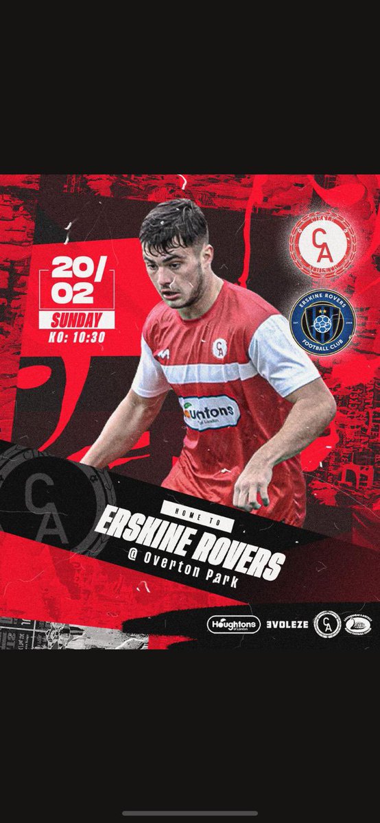 Following our loss Sunday, we dust ourselves off and go again. This week face <a href="/ErskineRovers/">Erskine Rovers FC</a> a good side who last time we only managed to edge a 1-0 win. We will be looking to bounce back from recent form &amp; they will be as eager to collect some points to climb the table ⭕️❤️🤍