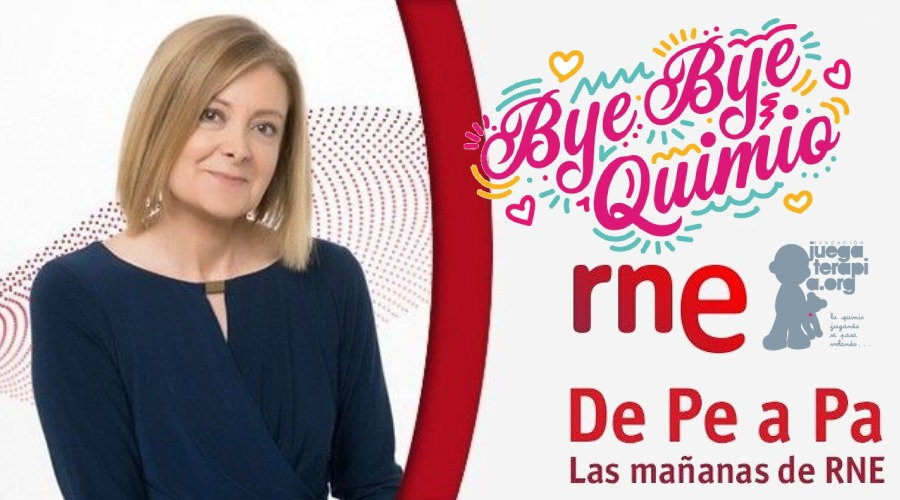 Ayer vivimos un momento precioso en el programa @DePeaPaRNE de <a href="/rne/">Radio Nacional</a>. La gran Pepa Fernández y <a href="/evacordon/">Eva Cordón</a> repasaron nuestra campaña #ByeByeQuimio y entrevistaron a José Luis, papá de Zoe. Unos minutos llenitos de esperanza y cariño ¡Gracias! 💙 youtu.be/s6IBIT-4hqQ
