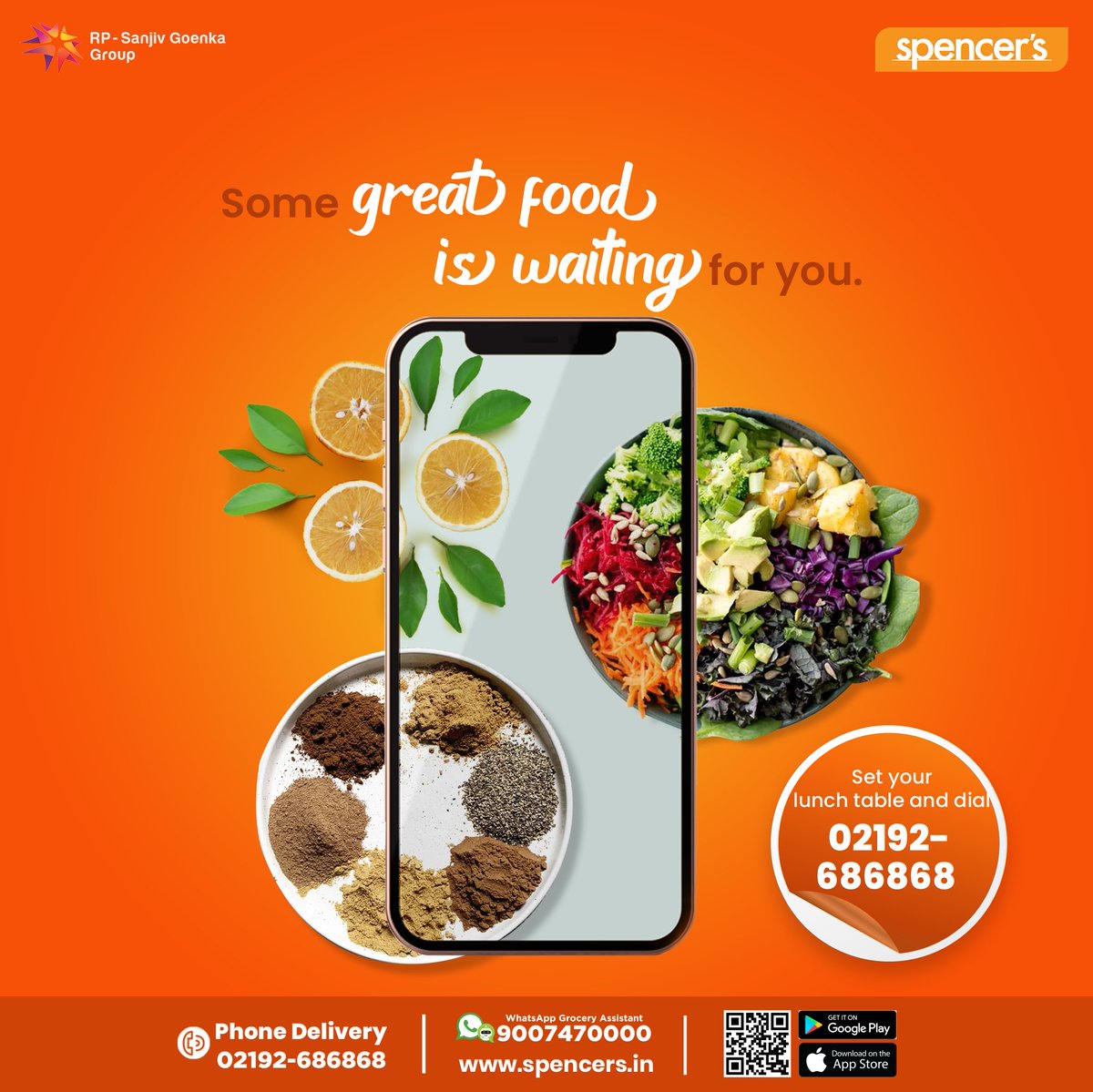 Spencers_Retail's tweet photo. Some lunch breaks with Spencer's works wonders.
Call to order on 02192686868
#Spencers #Retail #SpencersRetail #Ecommerce #Safety #Quality #PhoneDelivery https://t.co/OnTQgJEC29