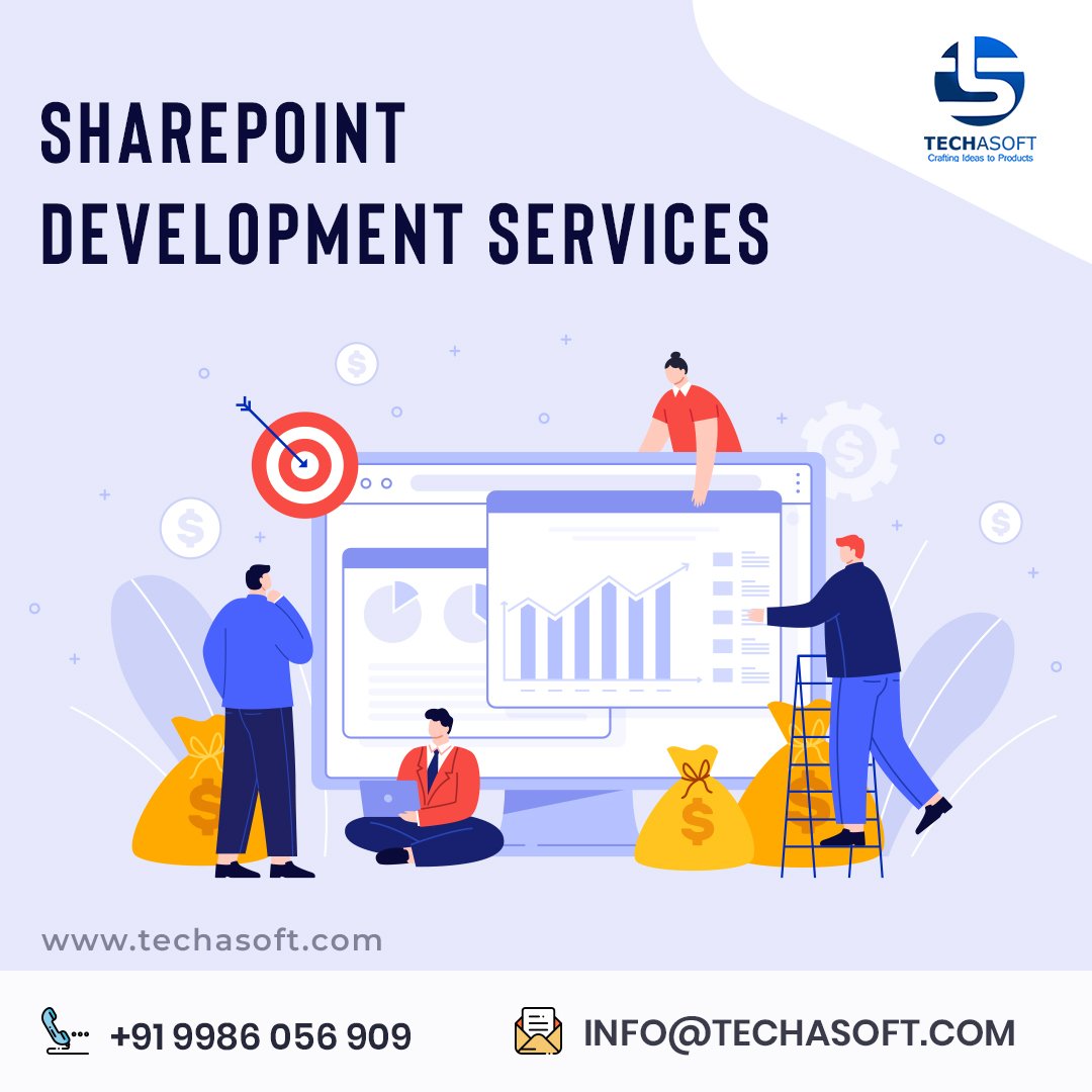 TECHASOFT_BNGLR's tweet image. Are you looking for a #software partner with a complete suite of #SharePointsolutions? Your search stops at #Techasoft. We have a range of MS SharePoint development services.
🌐 bit.ly/3I1LW32
📞+91 9986 056 909
#sharepoint #microsoft #digitaltransformation #technology