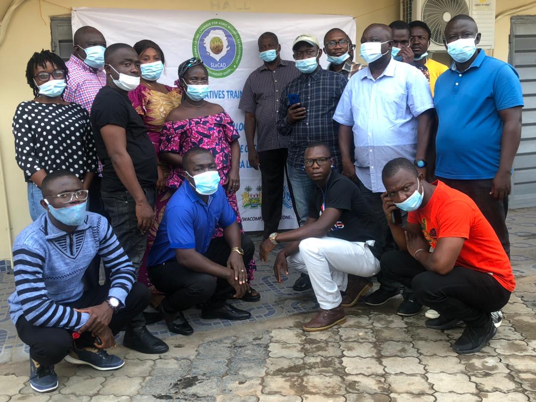 TO ENHANCED BUSINESS ENVIRONMENT AND TRADE INTEGRATION OF SIERRA LEONE’S AGRIBUSINESS VALUE CHAINS, THE SIERRA LEONE CHAMBER FOR AGRIBUSINESS DEVELOPMENT (SLeCAD) CONDUCTED TWO DAYS ADVOCACY TRAINING FOR SELECTED COOPERATIVES IN THE COCOA, CASSAVA AND OIL PALM VALUE CHAIN.