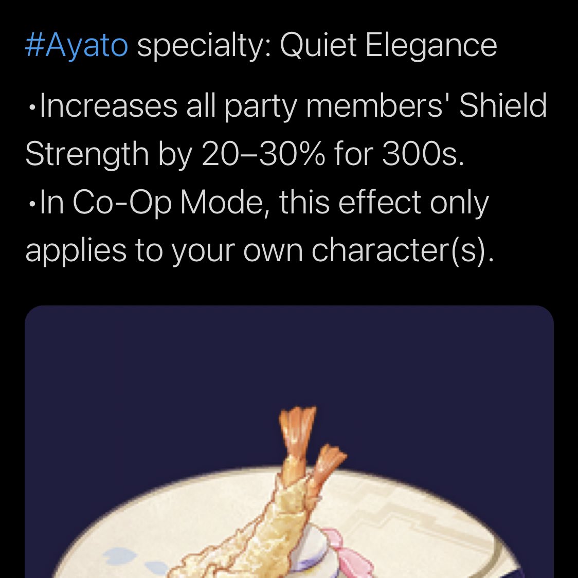 thomapics's tweet photo. // 2.6 leaks

AYATO’S SPECIALITY??? THATS LITERALLY. FOR THOMA . https://t.co/pEABEXEdFd