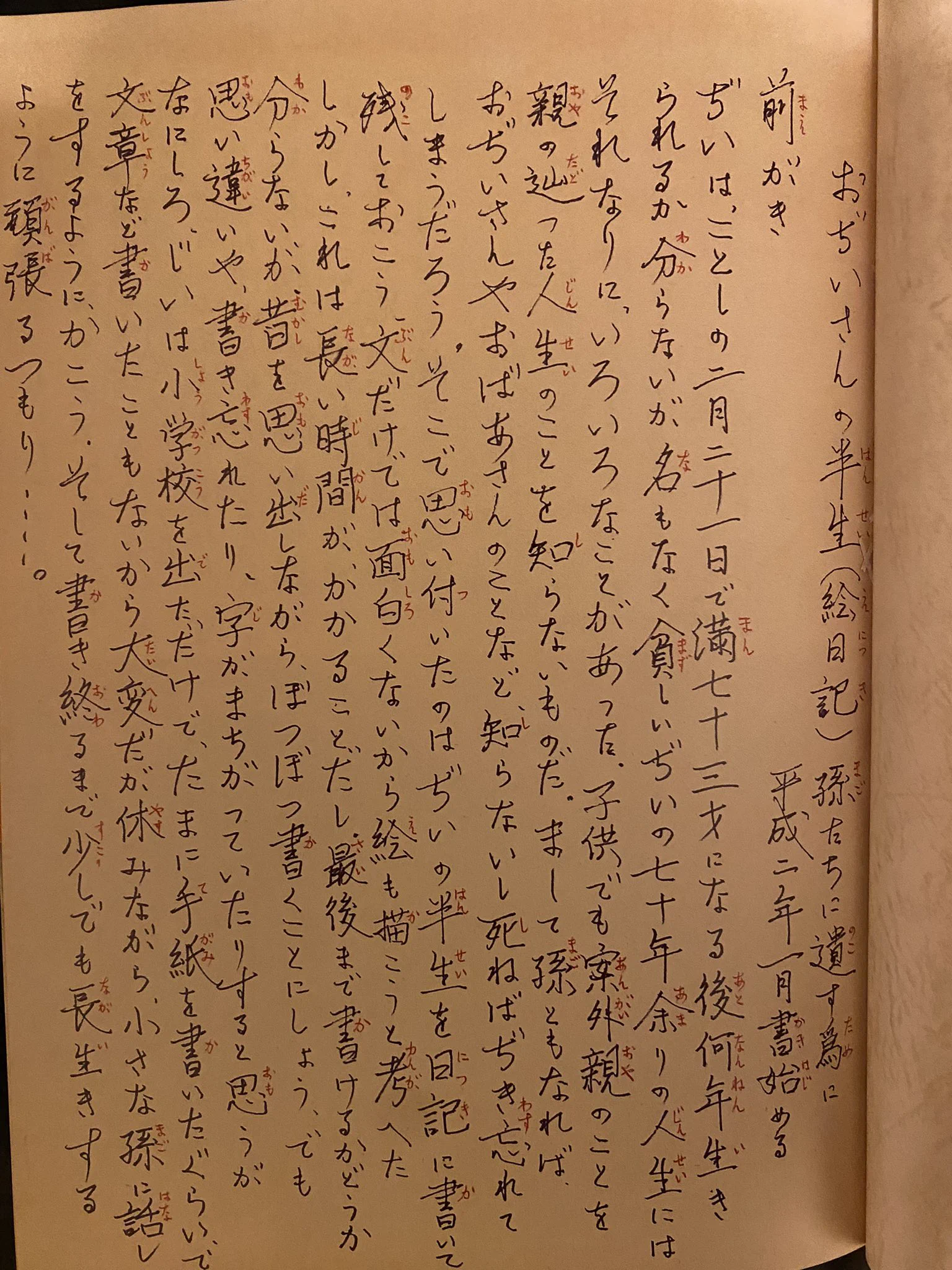 お祖父様が孫達に残した…「絵日記ぢいの半生」が素晴らしい！