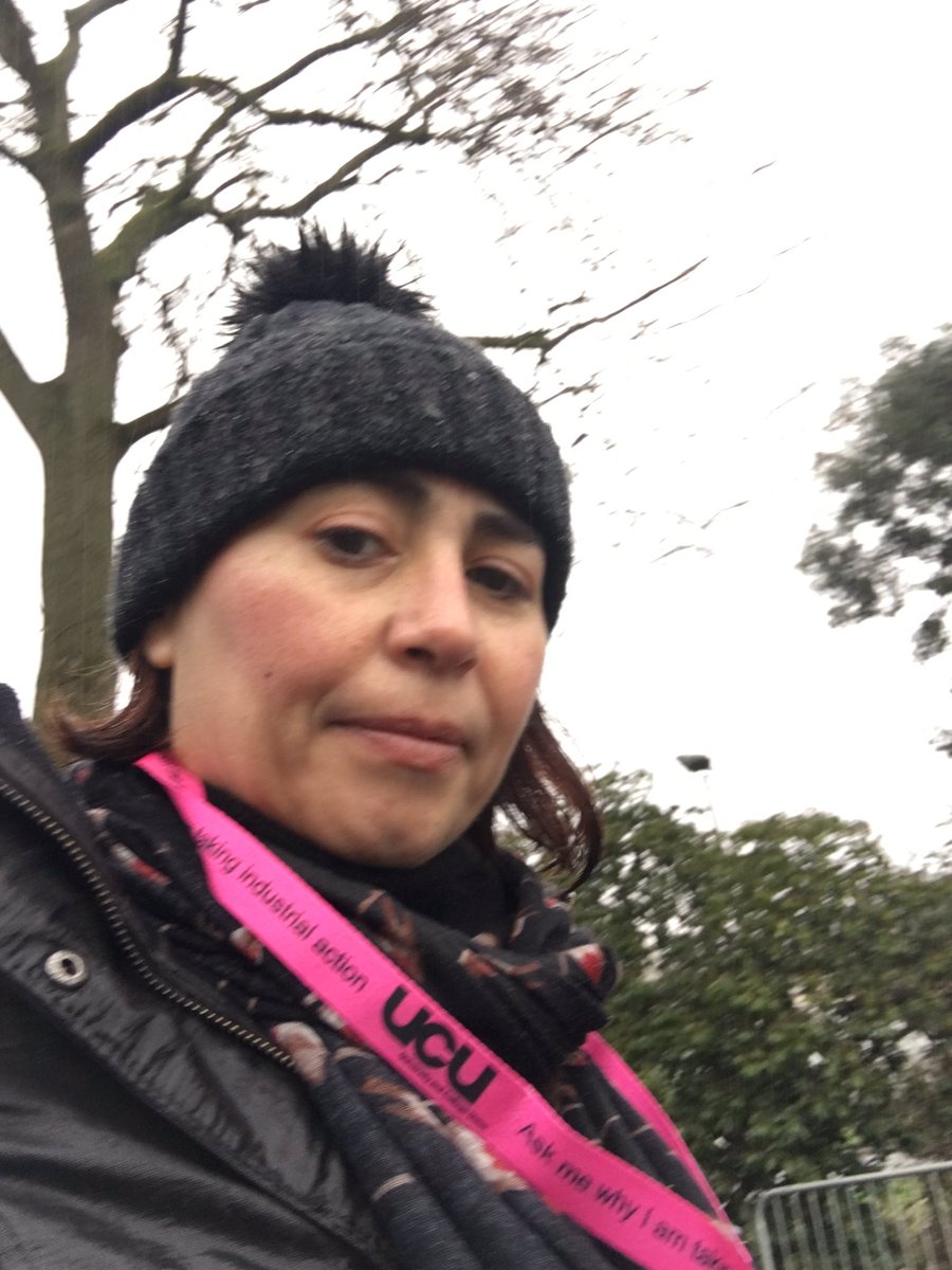 DrDeiana's tweet photo. Heading home after a rainy picket @ucuatqub  #dampbutdetermined #OneOfUsAllOfUs #FourFights #UCUstrikes https://t.co/sPh2mgLWEa