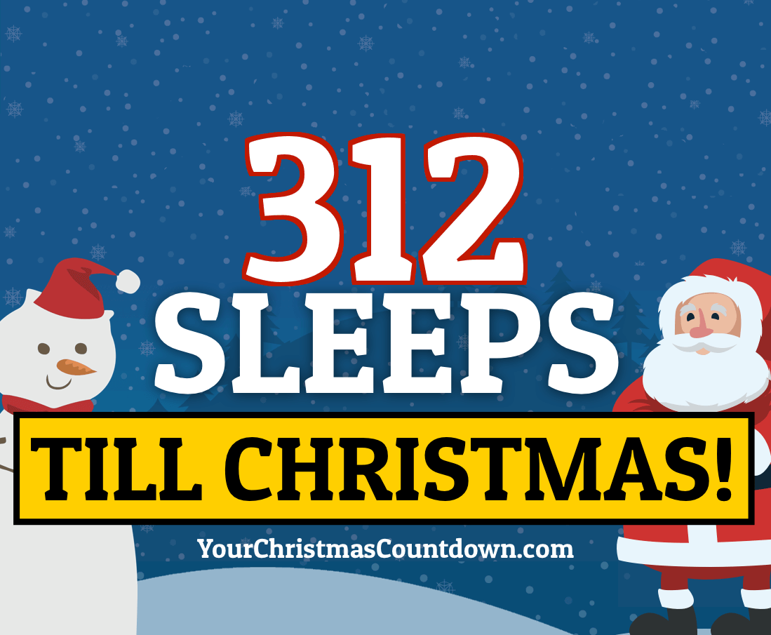 ONLY 311 MORE DAYS &amp; 312 SLEEPS UNTIL CHRISTMAS! 🌟🎄🎅
        
👇👇 Visit our website to see the LIVE countdown
🕒 YourChristmasCountdown.com 🎄🎅 yourchristmascountdown.com