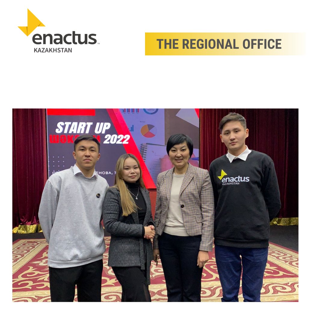 enactus_kaz's tweet photo. The regional office of ENACTUS KAZAKHSTAN supports and helps to develop youth entrepreneurship in the city of Semey. 
Read more: https://t.co/788H33wK1L https://t.co/hvFogCndr1