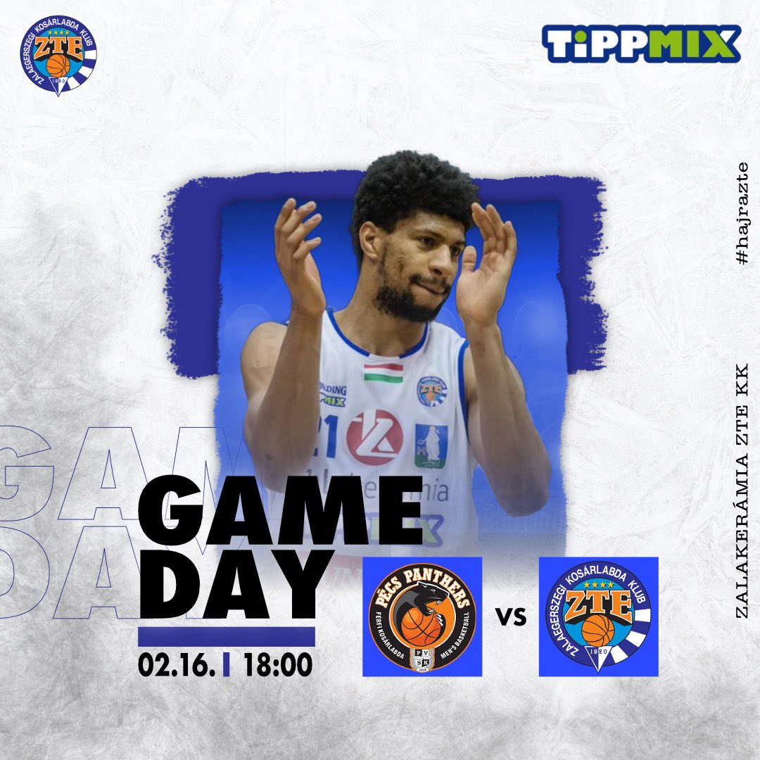 NB1/A Alapszakasz 2️⃣3️⃣. forduló 🔵⚪️
🏀 @pvskpanthers - <a href="/zte_kk/">Zalakerámia ZTE KK</a> 
🏢 Pécs, Lauber Dezső Sportcsarnok
⏱ 1️⃣8️⃣:0️⃣0️⃣

Hajrá Fiúk! 💪🏻

<a href="/zte_kk/">Zalakerámia ZTE KK</a>