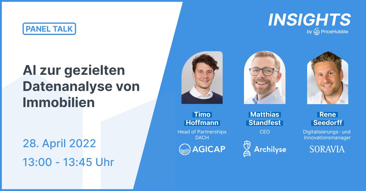 nwiefern kann ein Automated Valuation Model für die Datenanalyse von Immobilien eingesetzt werden? In unserer Online-Konferenz #InsightsbyPriceHubble werden wir Ihnen genau diese Frage zu beantworten.

Hier gehts zur Registration👉 bit.ly/3IG42as
