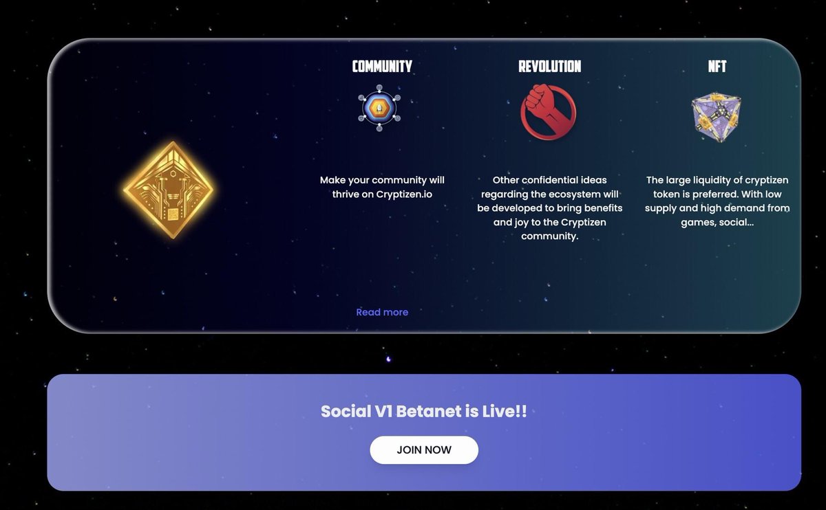 cryptizensocial's tweet photo. @HuobiGlobal Betanet Open today - Follow us now! Presale coming soon 🔥🔥🔥 https://t.co/pHNI6d2Sll