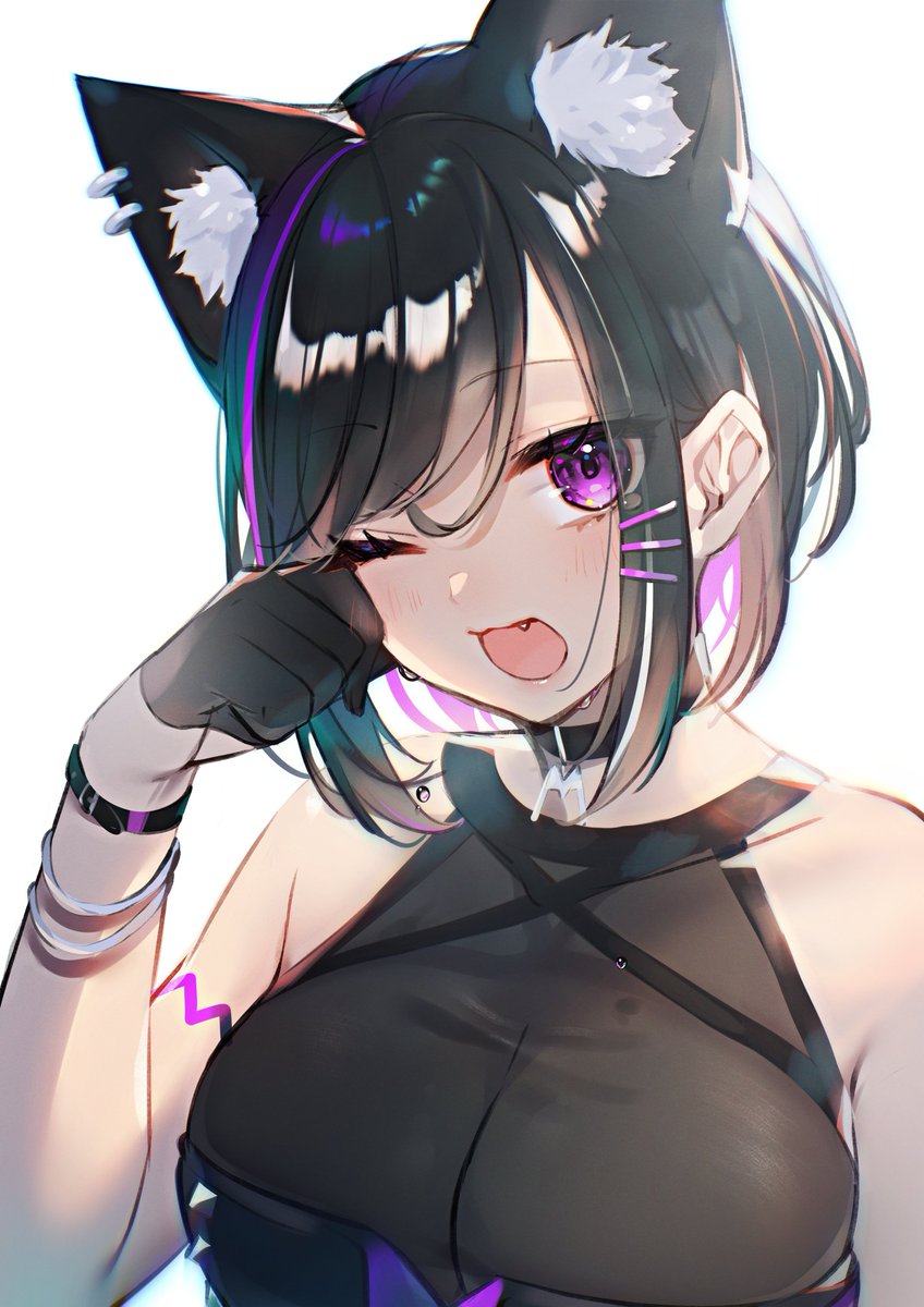 「みうちゃん2周年おめでと!お仕事忙しそうだけど、体調に気を付けて過ごしてね～#み」|北爪久美恵| KitazumeKumieのイラスト