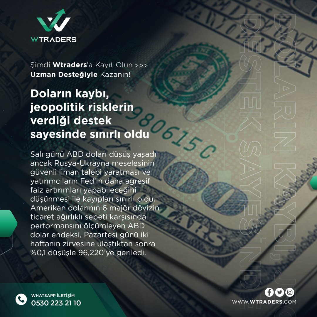 Bir gün önce bir haftanın dip seviyesi olan 1,1278’e dokunan EUR/USD, %0,2 artarak 1,1324’e yükseldi.

#Forex #MAM