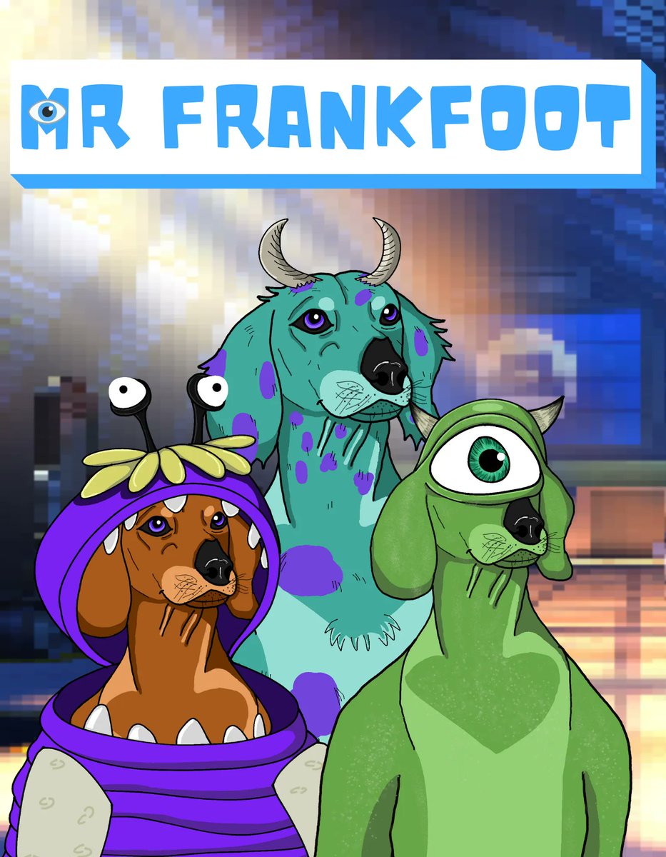 🔥DROPPING TOMORROW🔥
👩🏽 Female NFT Artist 
🐶 Mr Frankfoot
opensea.io/MrFrankfoot
#552
#553 
#554 

 #WomeninNFTs #NFTCommunity #NFTartist #NFTdrop #NFTProject #nftcollectors #mrfrankfoot #CryptoNews