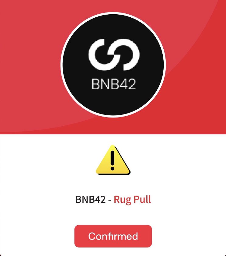 CryptoLvrr1's tweet photo. #CommunityAlert 🚨@CertiKCommunity 
#BNB42 has been detected as a #rugpull. 
The owner of the contract deployed an UNVERIFIED contract,in which there is a function withdraw to only allow the owner to withdraw the entire total BNB (eth.balance(this.address)wei) to owner’s address. https://t.co/7cTZR9lGu4