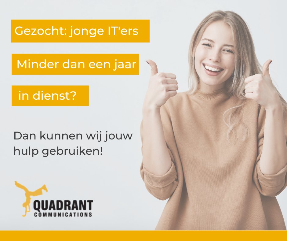 yonidgr's tweet image. Als stagiaires bij Quadrant Communications onderzoeken we hoe jonge IT’ers solliciteren en wat voor hen belangrijk is.

Heb je een paar minuten tijd om ons meer te vertellen? Stuur ons snel een berichtje!