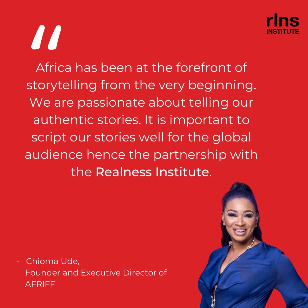 rlnsinstitute's tweet photo. #PartnerSpotlight
Celebrating our new partner from Nigeria. @AFRIFF joins us in bringing you the 7th edition of the Realness Residency.
#realness #rlns #residency #Africa #AfricanNewWave #african #africanfilmmaker #Screenwriters https://t.co/o6eYobmW4Q