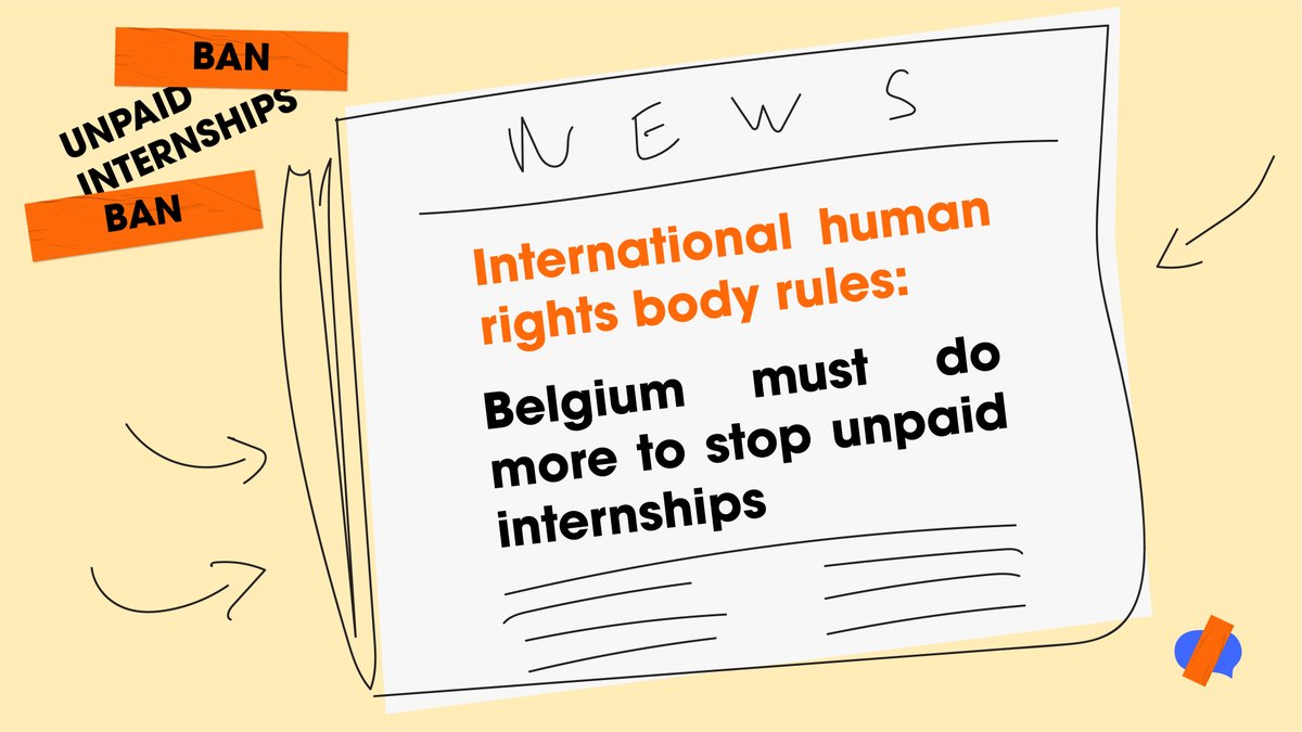 Youth_Forum's tweet photo. The outcome of our complaint against Belgium is out!
Unpaid #internships violate youth rights &amp; governments must stop them👏🚫
 
It's just the beginning 🚀We look forward to working with Belgium &amp; other countries to ban unpaid internships📲 https://t.co/6iwylRbmZA
#ForYouthRights https://t.co/UOs9VuGScG