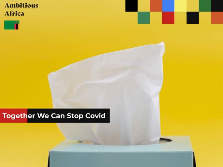 Cover your mouth and nose with a bent elbow or tissue when you cough or sneeze. Dispose of used tissues immediately and clean hands regularly. 

#ambitiousafrica #ambitiouszambia #education #entrepreneurship #entertainment #COVID19