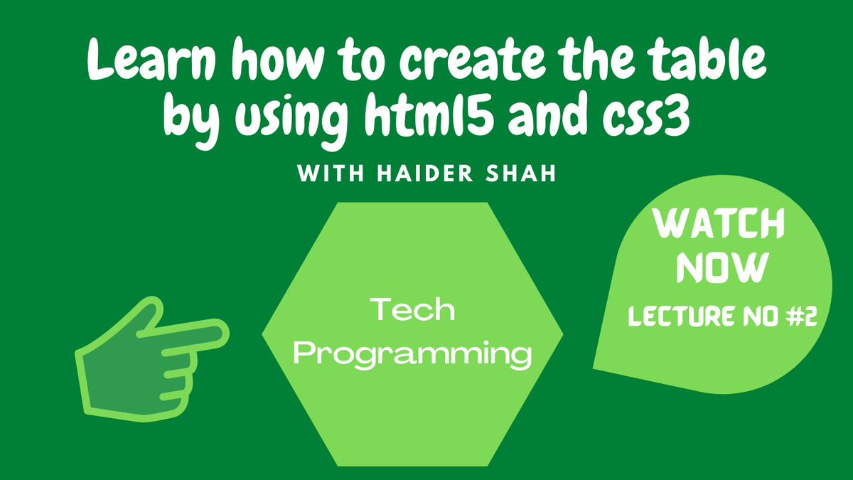 YashCho44164030's tweet image. How To Create Responsive Table In HTML5 & CSS3 || How To Make Responsive Table Using HTML5 & CSS3
youtube.com/watch?v=WY1XPt…
#HTML名刺 #HTML5 #HTMLDesign #CSS3 #CSS #Webdesign #webdevelopment