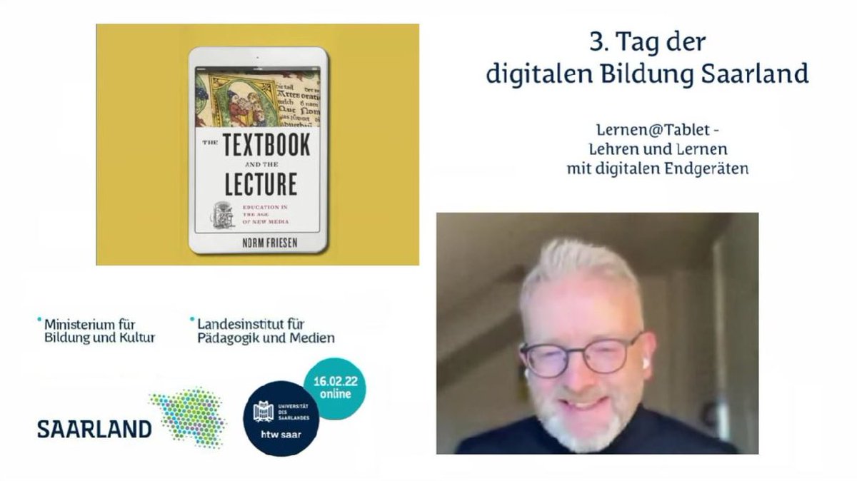 Tolle, kurzweilige Keynote von @mediendidaktik_ heute beim 3. Tag der digitalen Bildung #Saarland. Vielen Dank!
Ist davon zufällig die Veröffentlichung eines Mitschnitts geplant?
#twlz #MBK_SAAR